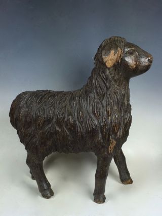 Carved Wood Sheep Papermache Mold/sculpture photo