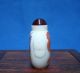Antique Collectible Handmade Carving White Jade Snuff Bottles Phoenix Snuff Bottles photo 3