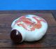 Antique Collectible Handmade Carving White Jade Snuff Bottles Phoenix Snuff Bottles photo 5