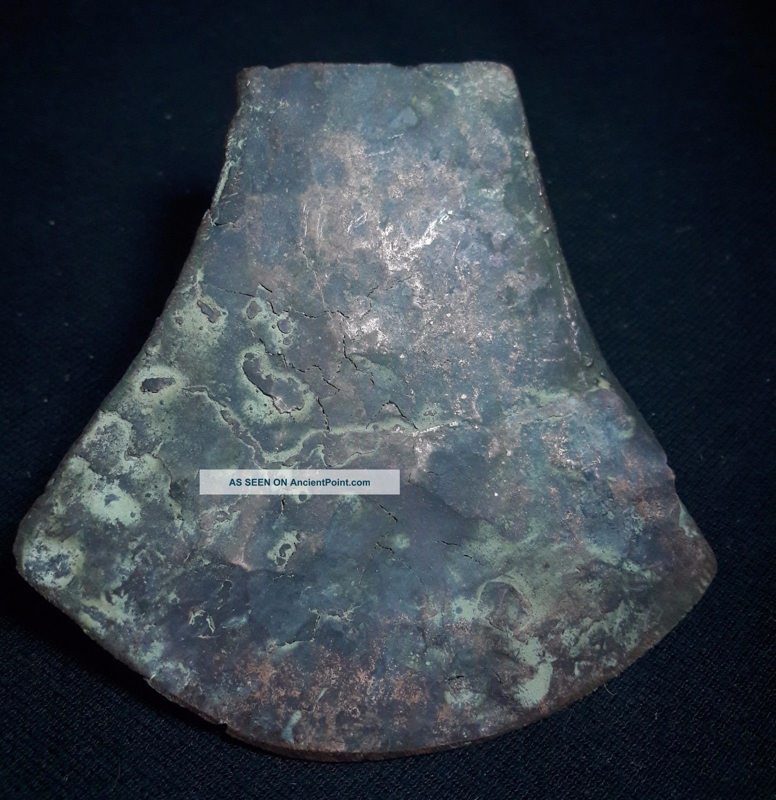 Laos Stunning Ex Large Bronze Ax Adze Late Iron Age Colorful Item [tm42] Neolithic & Paleolithic photo