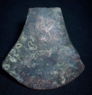 Laos Stunning Ex Large Bronze Ax Adze Late Iron Age Colorful Item [tm42] photo