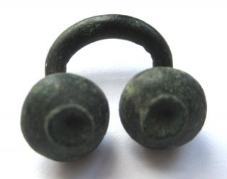 Finest Circa.  800 A.  D Viking Period Bronze Penannular Ring Brooch photo