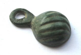 Circa.  800 A.  D British Found Viking Period Bronze Amulet Pendant - Hazel Nut photo