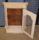 Vintage Shabby Cottage Chic French Style Small Accent Cabinet W/metal Panel Post-1950 photo 1