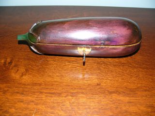 Antique Reproduction Eggplant Tea Caddy photo