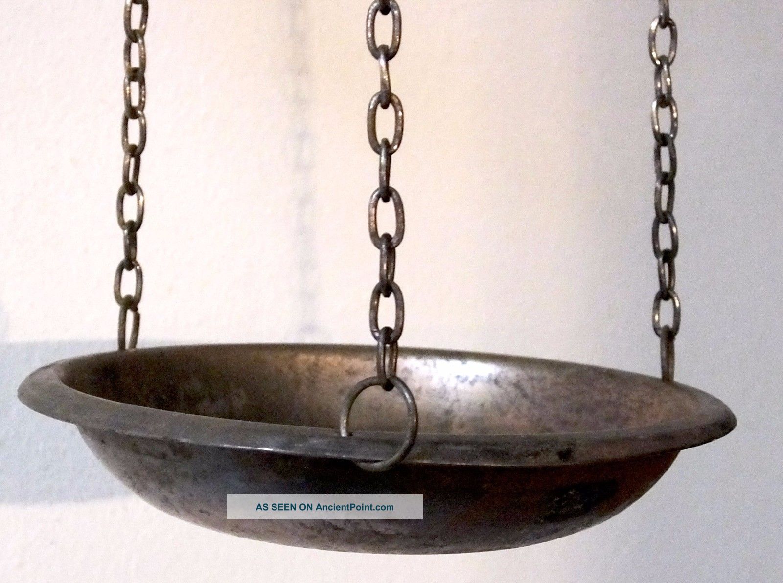 Antique Old Hanging Metal Cast Iron Balance Scale - Miniature Scales photo