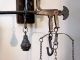 Antique Old Hanging Metal Cast Iron Balance Scale - Miniature Scales photo 1