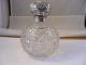Victorian Hopnail Scent Bottle With Solid Silver Top,  London 1908 Bottles photo 1