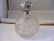 Victorian Hopnail Scent Bottle With Solid Silver Top,  London 1908 Bottles photo 2