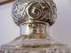 Victorian Hopnail Scent Bottle With Solid Silver Top,  London 1908 Bottles photo 5
