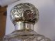 Victorian Hopnail Scent Bottle With Solid Silver Top,  London 1908 Bottles photo 6