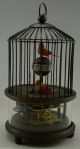Collectible Decorated Old Handwork Copper 2 Bird In Cage Mechanical Table Clock Other Antique Chinese Statues photo 1