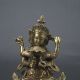 Chinese Collectable Brass Carved A Buddism Happy Buddha Statue Other Antique Chinese Statues photo 1