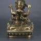 Chinese Collectable Brass Carved A Buddism Happy Buddha Statue Other Antique Chinese Statues photo 2