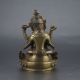 Chinese Collectable Brass Carved A Buddism Happy Buddha Statue Other Antique Chinese Statues photo 5