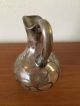 Antique Small Blown Glass Pitcher/vase With Silver Overlay Pitchers photo 1