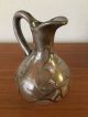 Antique Small Blown Glass Pitcher/vase With Silver Overlay Pitchers photo 3