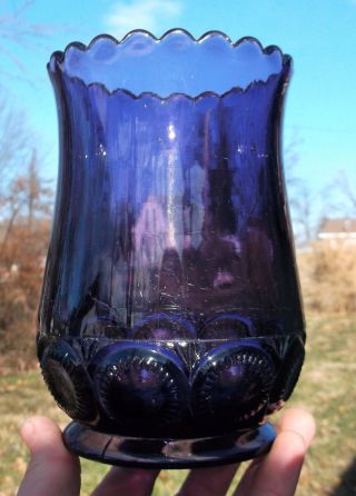 Fancy Purple Vase W/wide Opening 1910 ' S Era Decorative L@@k photo