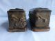 Antique Carved Wood Bookends Coffin Mortuary? Bible? Arts And Crafts Movement Arts & Crafts Movement photo 3
