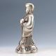 Chinese Collectable Silver Copper Hand Carved Longevity God Statues D1230 Other Antique Chinese Statues photo 4