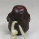 B216: Real Japanese Old Lacquer Ware Pillbox Inro With Good Makie,  Funny Netsuke Netsuke photo 8