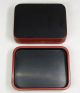 B361: Japanese Tsuishu Lacquer Ware Style Accessory Case With Very Good Work Boxes photo 6
