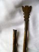 Liberian: 2 Antique West African Bronze Court Spears.  Ceremonial Assegai Knife Other African Antiques photo 4