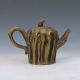 Chinese Brass Handwork Carved Tree Root Shape Teapot W Qian Long Mark M0001 Teapots photo 2