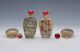 Chinese Color Porcelain Hand - Painted Crane&flowers W Qianlong Mark Z443 Snuff Bottles photo 3