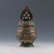 Chinese Brass Handwork Possession Of God Of Wealth & Instruments Incense Burner Incense Burners photo 1