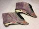 Antique 19th/ 20th C Qi ' Ing Chinese Embroidered Woman ' S Bound Foot Shoes Robes & Textiles photo 2