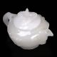 100 Natural White Hetian Jade Hand Carved Plum Pattern Teapot W Branch Lid Teapots photo 4
