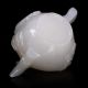100 Natural White Hetian Jade Hand Carved Plum Pattern Teapot W Branch Lid Teapots photo 7