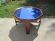Art Deco 1930`s 40`s Wood & Cobalt Blue Mirror Low Coffee / Cocktail Table 1900-1950 photo 1