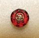 Antique Vintage Glass Red Dimple Center Kaleidoscope Button 2924 Buttons photo 2