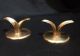 Mcm Danish Modern Björk Small Brass Lily Candle Holders Made In Sweden Mid-Century Modernism photo 4