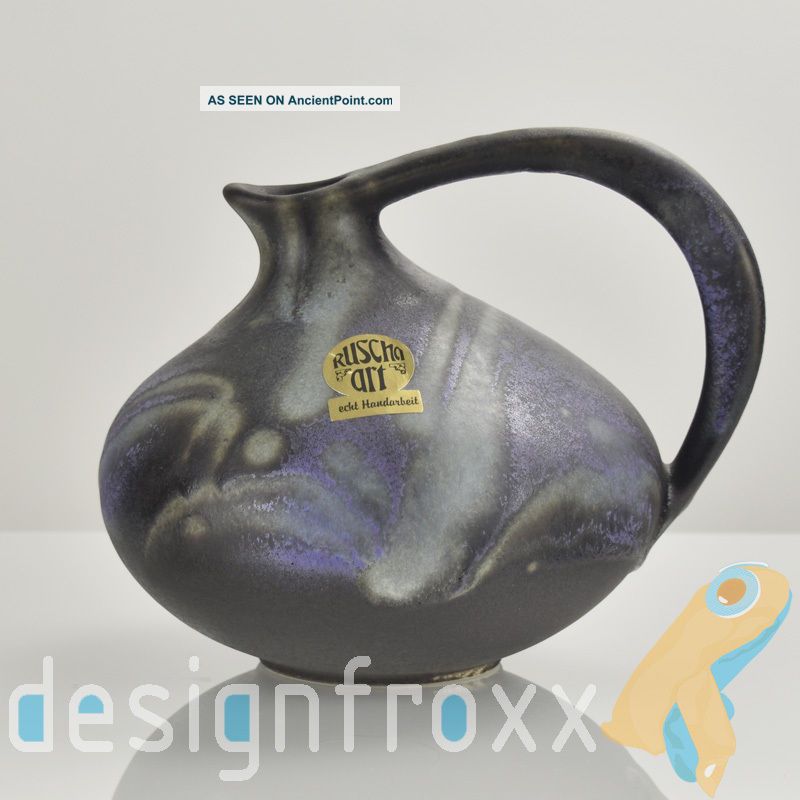 Ruscha Pottery Vase Watering Can Kurt Tschorner Mid Century Modern Wgp Fat Lava Mid-Century Modernism photo
