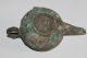 Ancient Byzantine Bronze Oil Lamp 10/12th Cent Ad Near Eastern photo 1