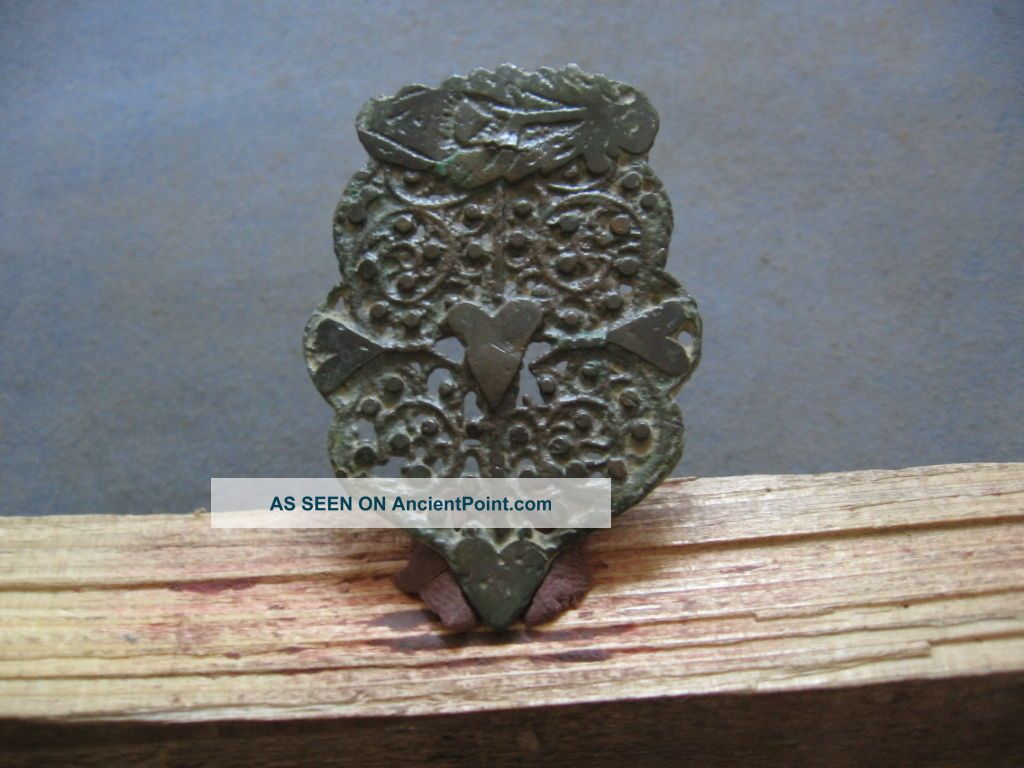 Large Ancient Celtic Open Work Bronze Warriors Fertility Amulet 500 - 300 B.  C.  2 Celtic photo