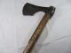 Ancient Medieval Viking Iron Battle Bearded Axe 9 - 10 Cent.  Hand Carved Handle Viking photo 3