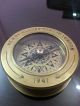 Nautical Brass Compass With Magnifier Lens Henry & Hughes Son Vintage Compass Compasses photo 1