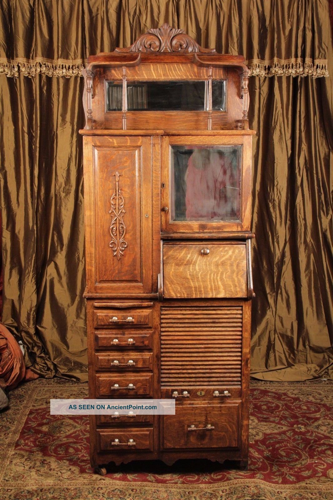 Antique Harvard Large Dental Cabinet Early 1900 ' S.  Will Deliver 1900-1950 photo