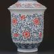 Chinese Blue And White Porcelain Painted Safflower Vase W Qianlong Mark Vases photo 2