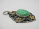 China Old Collectible Handwork Green Jade Cloisonne Flower Wonderful Pendant See more China Old Collectible Handwork Green Jade Cloi... photo 1