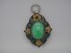 China Old Collectible Handwork Green Jade Cloisonne Flower Wonderful Pendant See more China Old Collectible Handwork Green Jade Cloi... photo 5