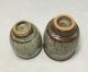 B605: Japanese Mashiko Inlaid Pottery Two Tea Cups By Great Tatsuzo Shimaoka Glasses & Cups photo 6