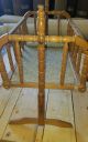 Vintage Jenny Lind (?) Doll Cradle And High Chair - Taiwan Baby Cradles photo 5