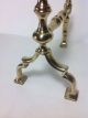 Vintage Solid Brass Fire Dogs Fireplace Tool Poker Rest Holder Doorstop Andirons Hearth Ware photo 3