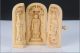 Decorated 100 Boxwood Highly Difficulty Carved Buddha Statue Folding Box Z1 Boxes photo 5