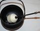 Vintage Smudge Pot Cauldron Kettle W Brass Lid Fire Starter Pumice Wand Antique Hearth Ware photo 1